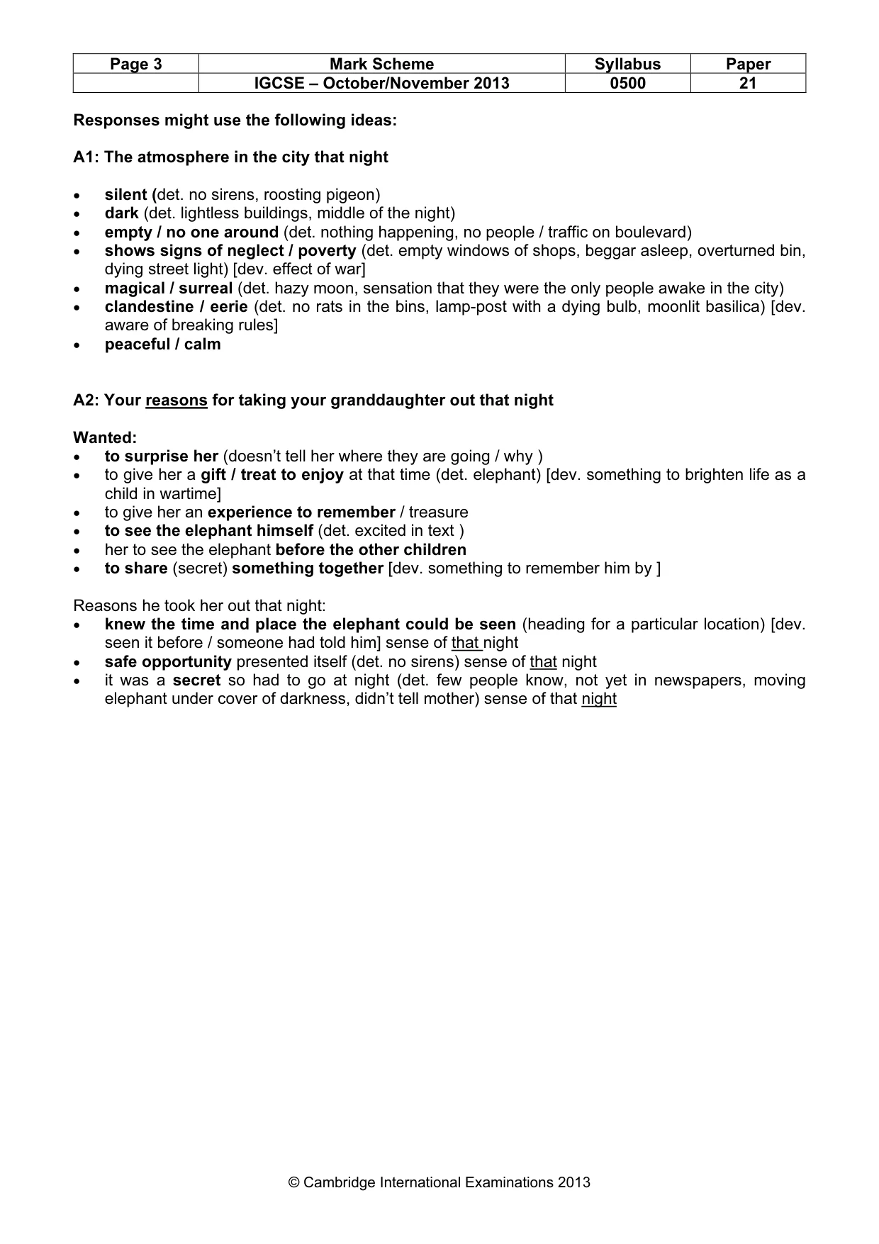 Mark scheme, page 3 of 12
