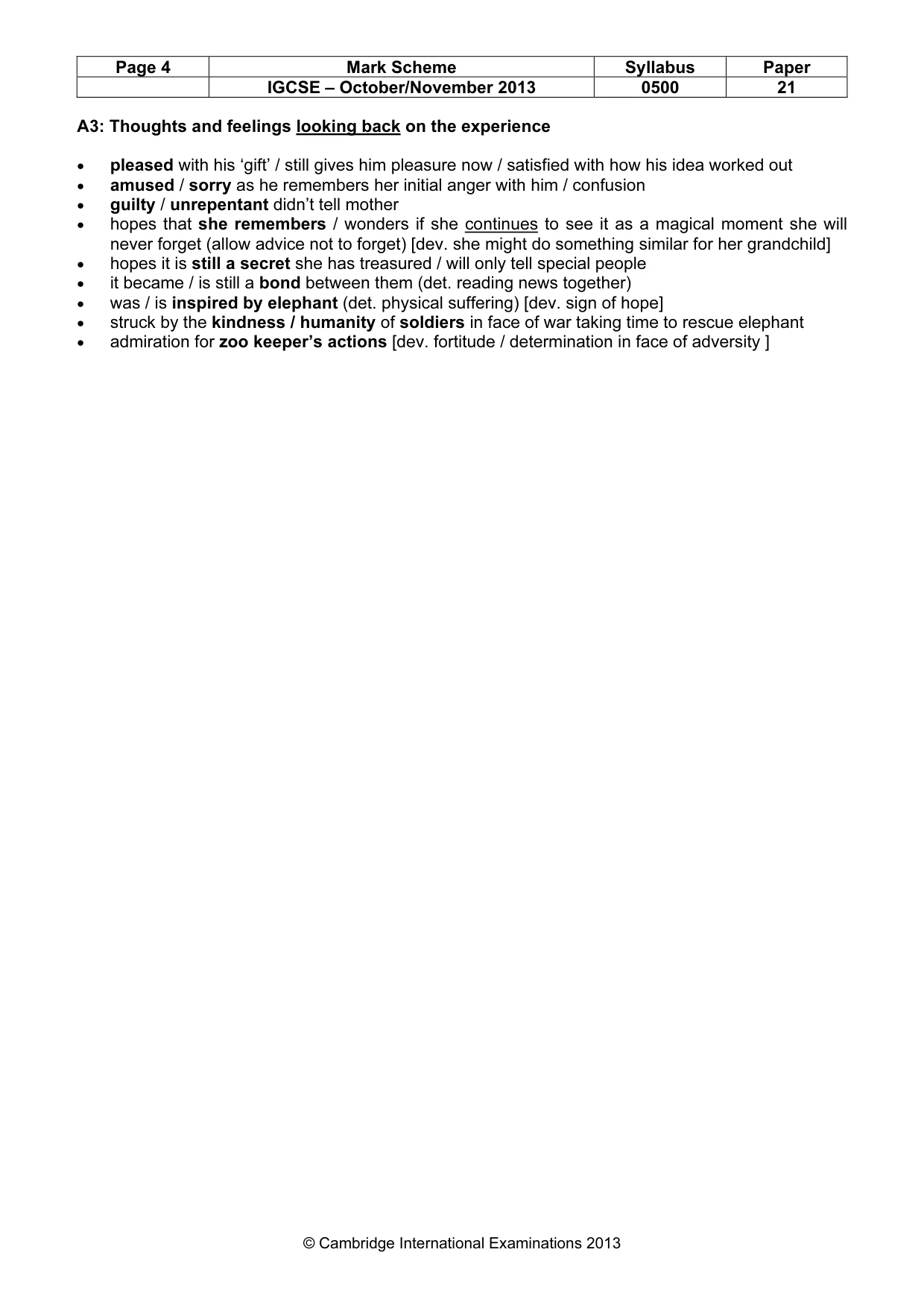 Mark scheme, page 4 of 12
