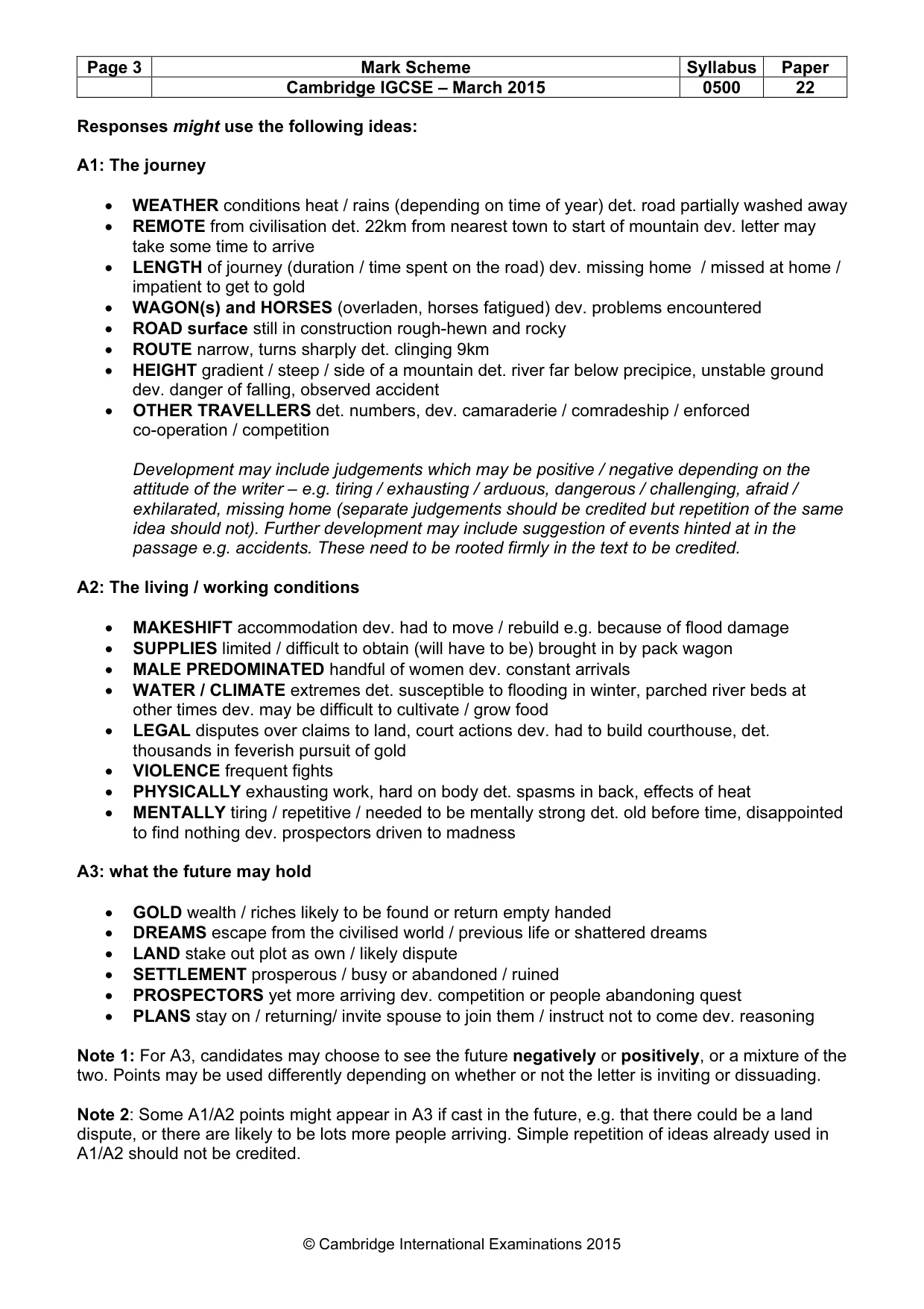 Mark scheme, page 3 of 11