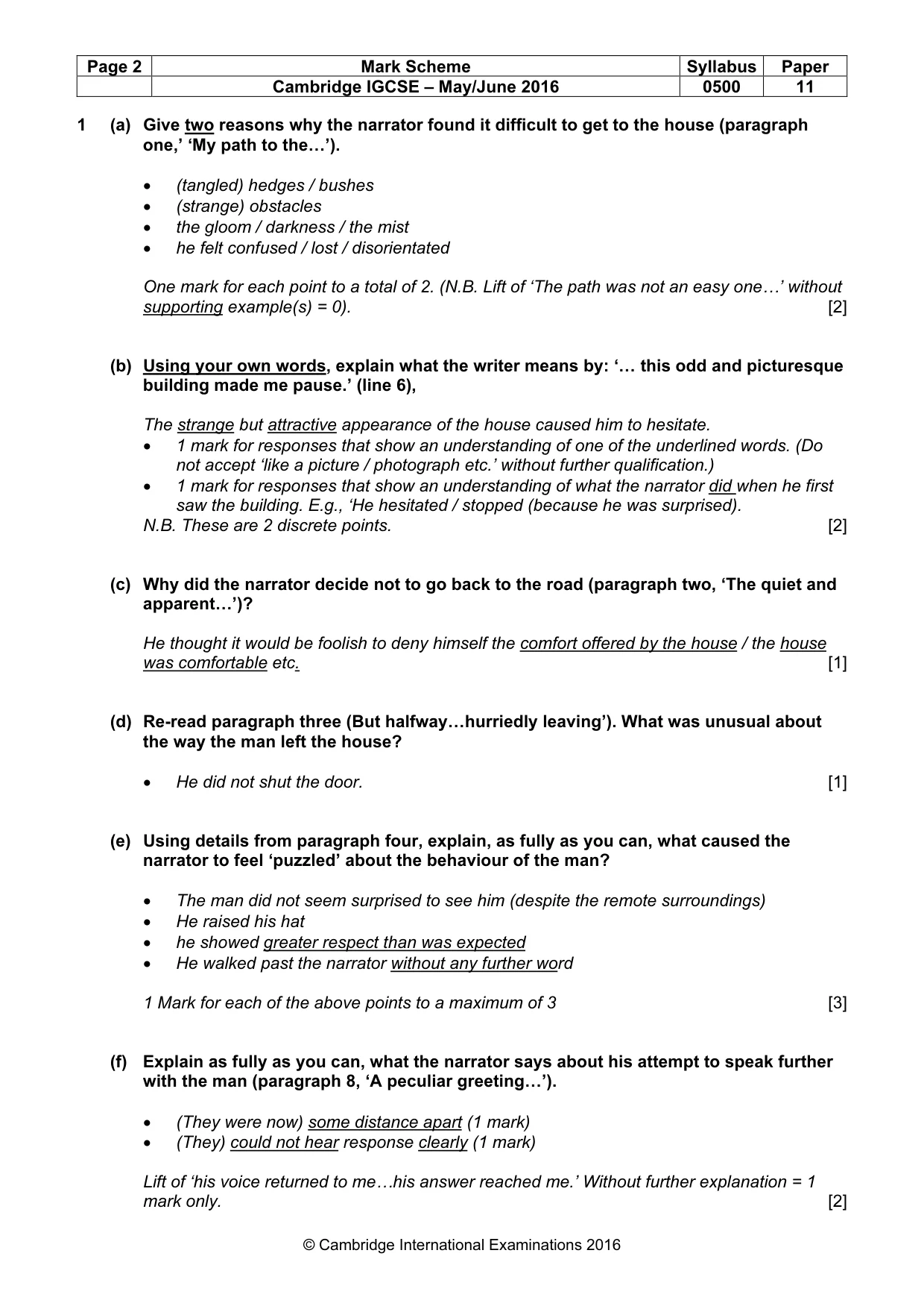 Mark scheme, page 2 of 10