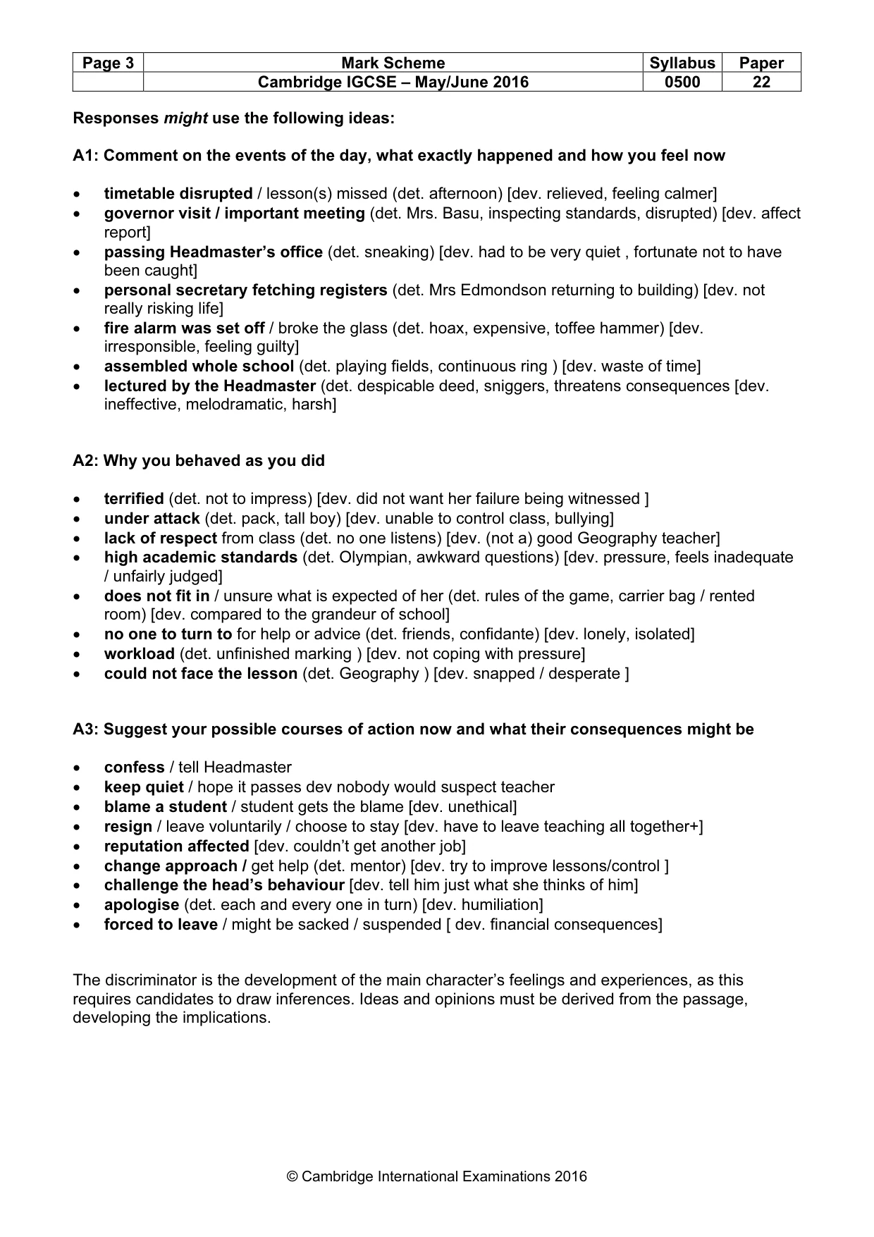 Mark scheme, page 3 of 10