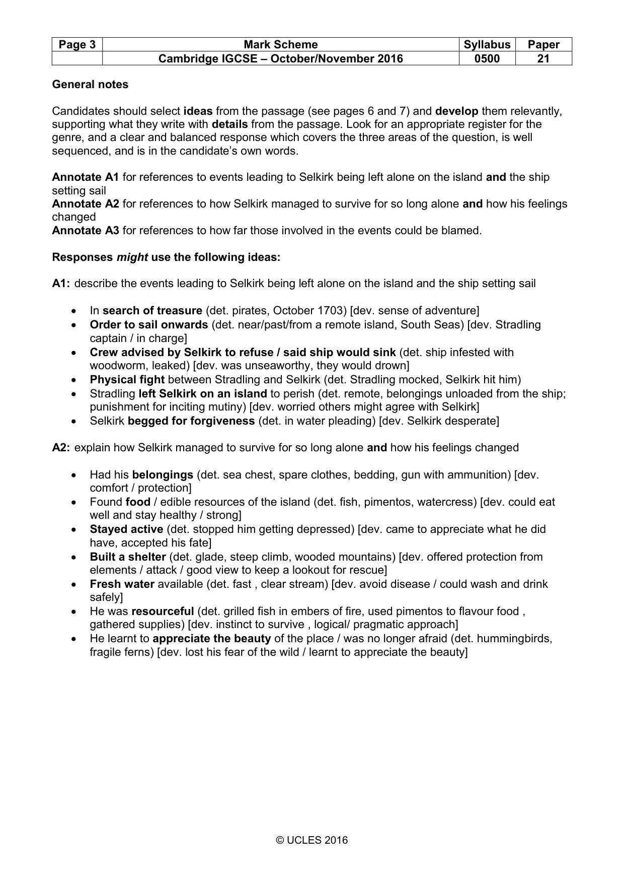 Mark scheme, page 3 of 12