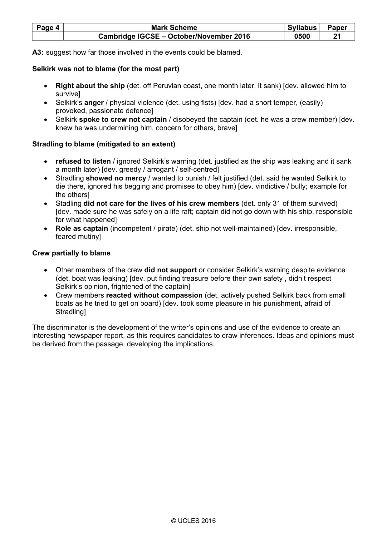 Mark scheme, page 4 of 12