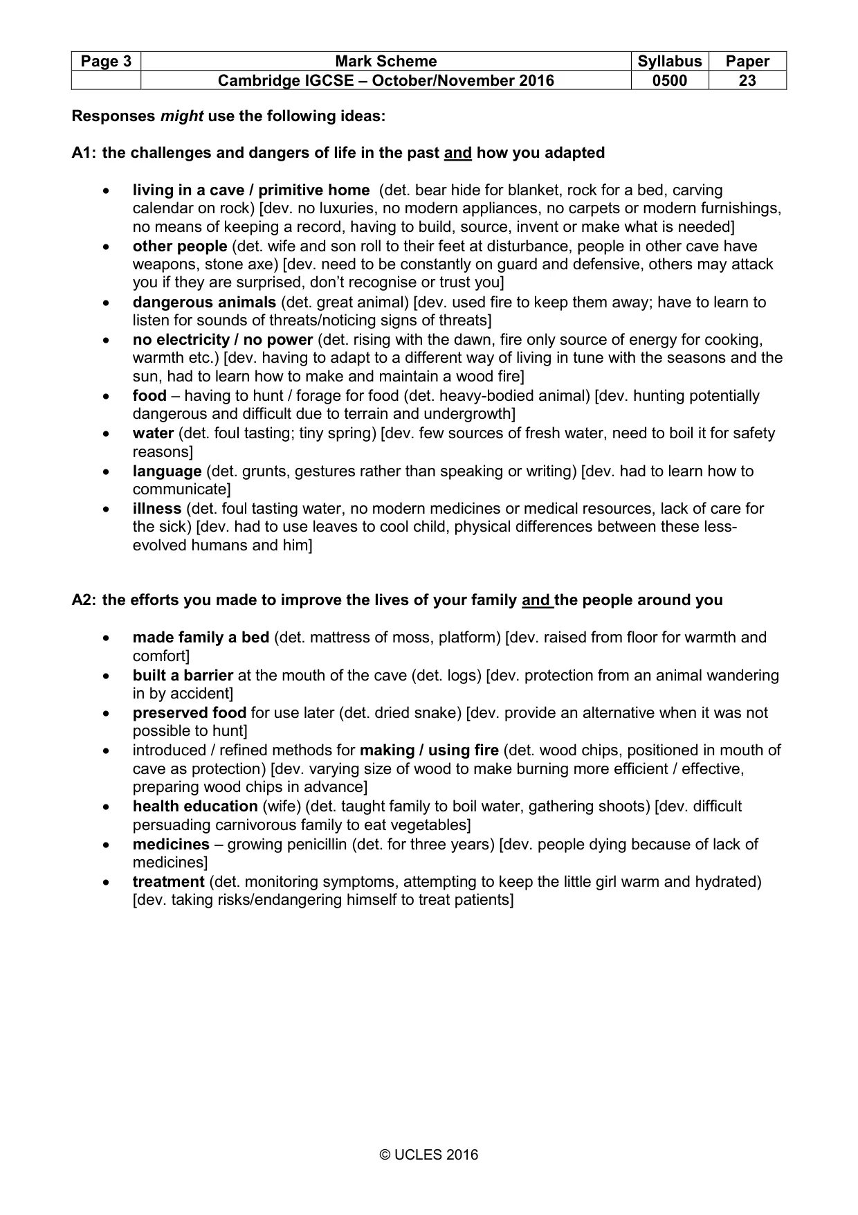 Mark scheme, page 3 of 12