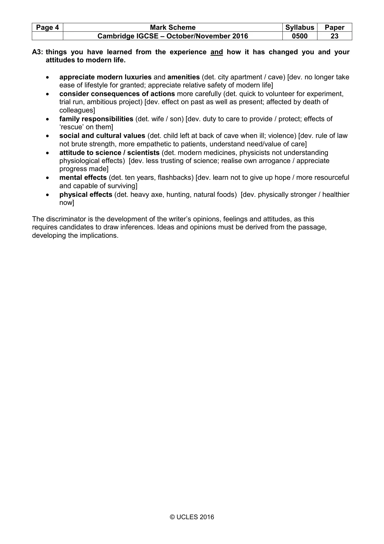 Mark scheme, page 4 of 12