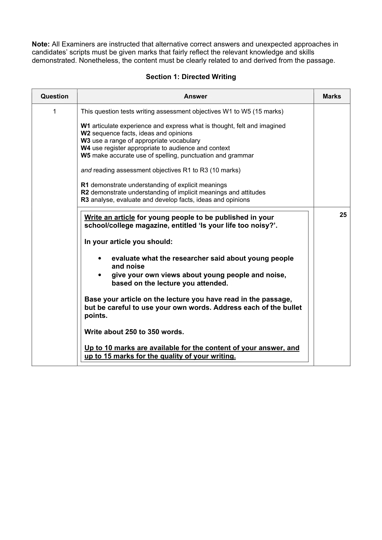 Mark scheme, page 2 of 8
