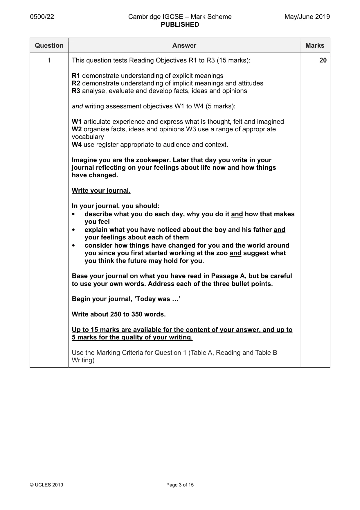 Mark scheme, page 3 of 15