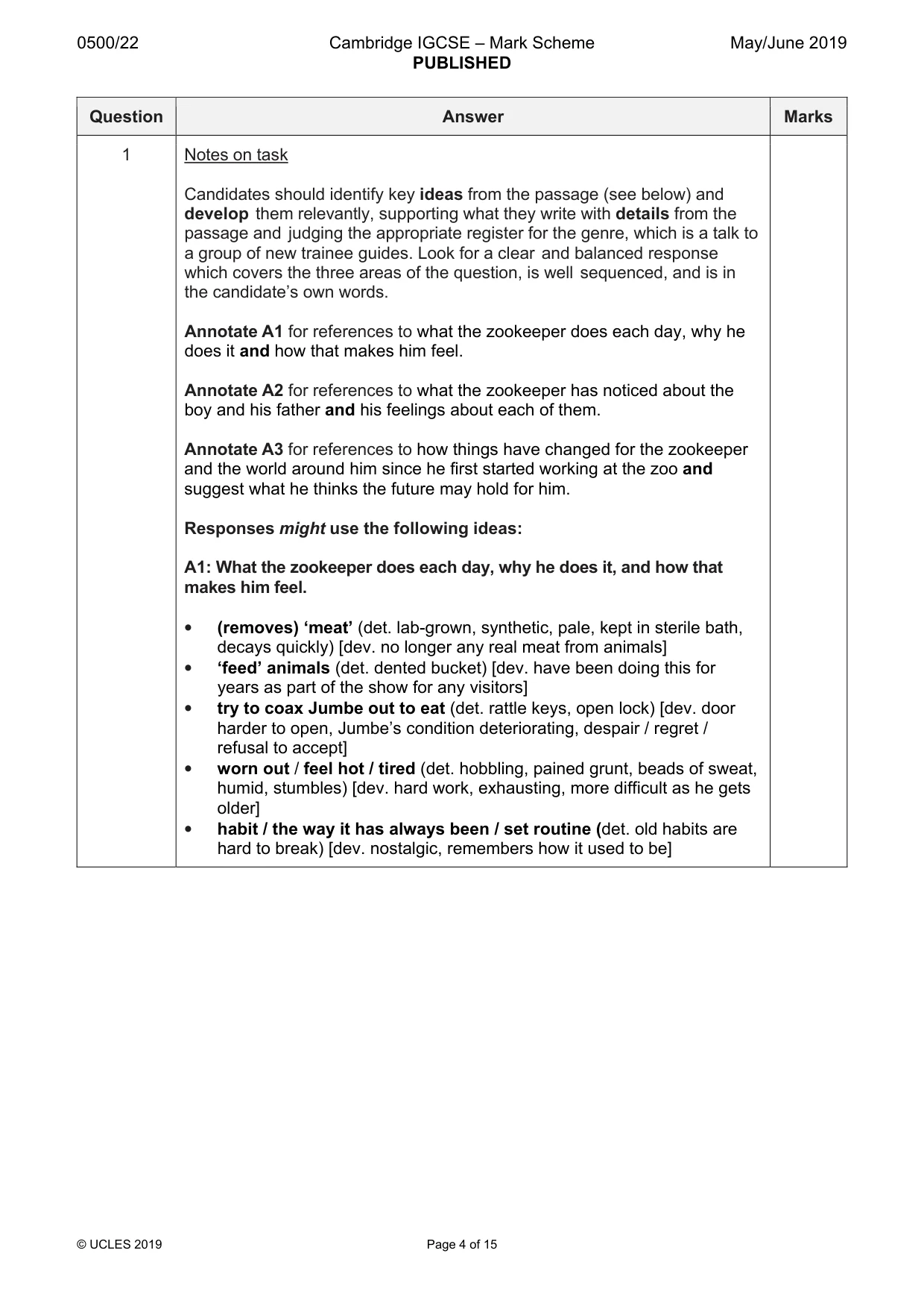 Mark scheme, page 4 of 15