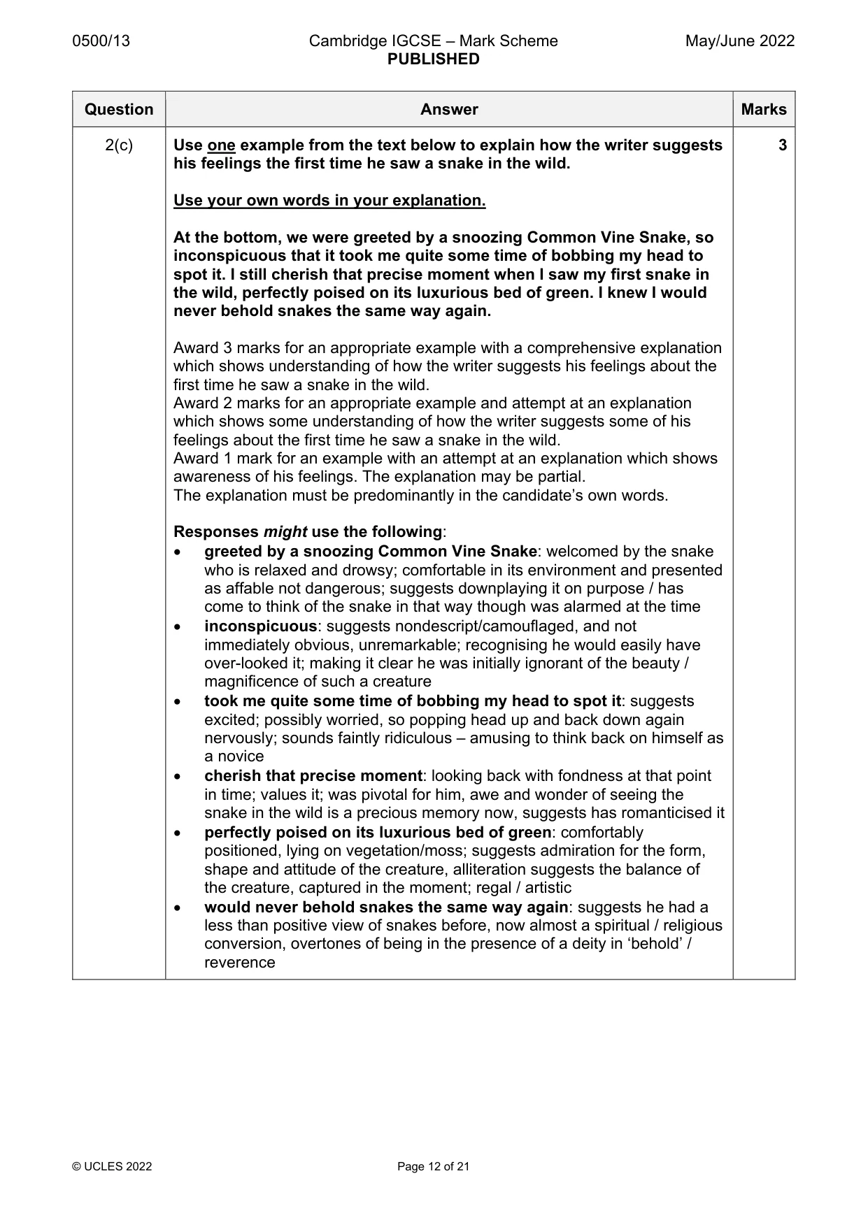 Mark scheme, page 12 of 21