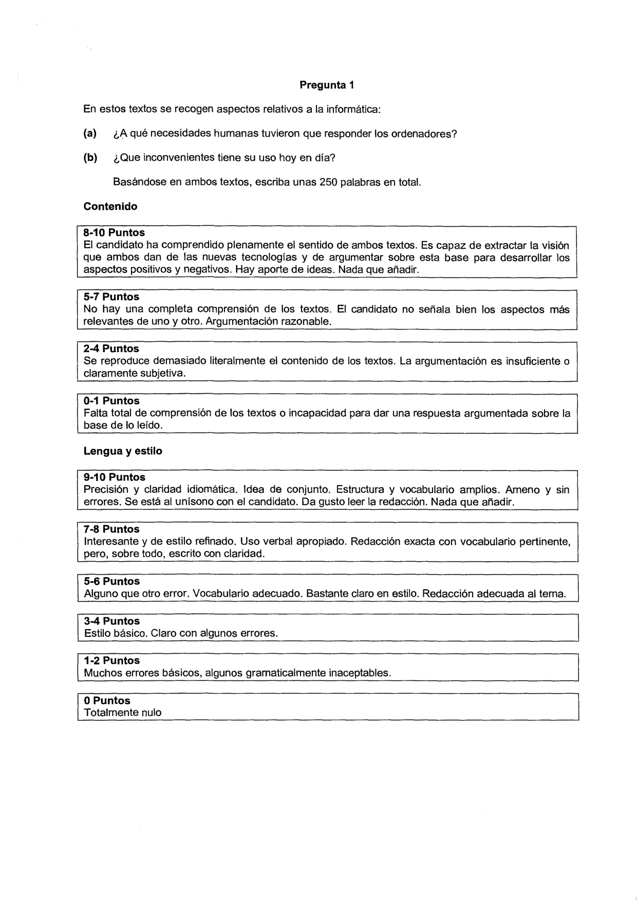 Mark scheme, page 2 of 4
