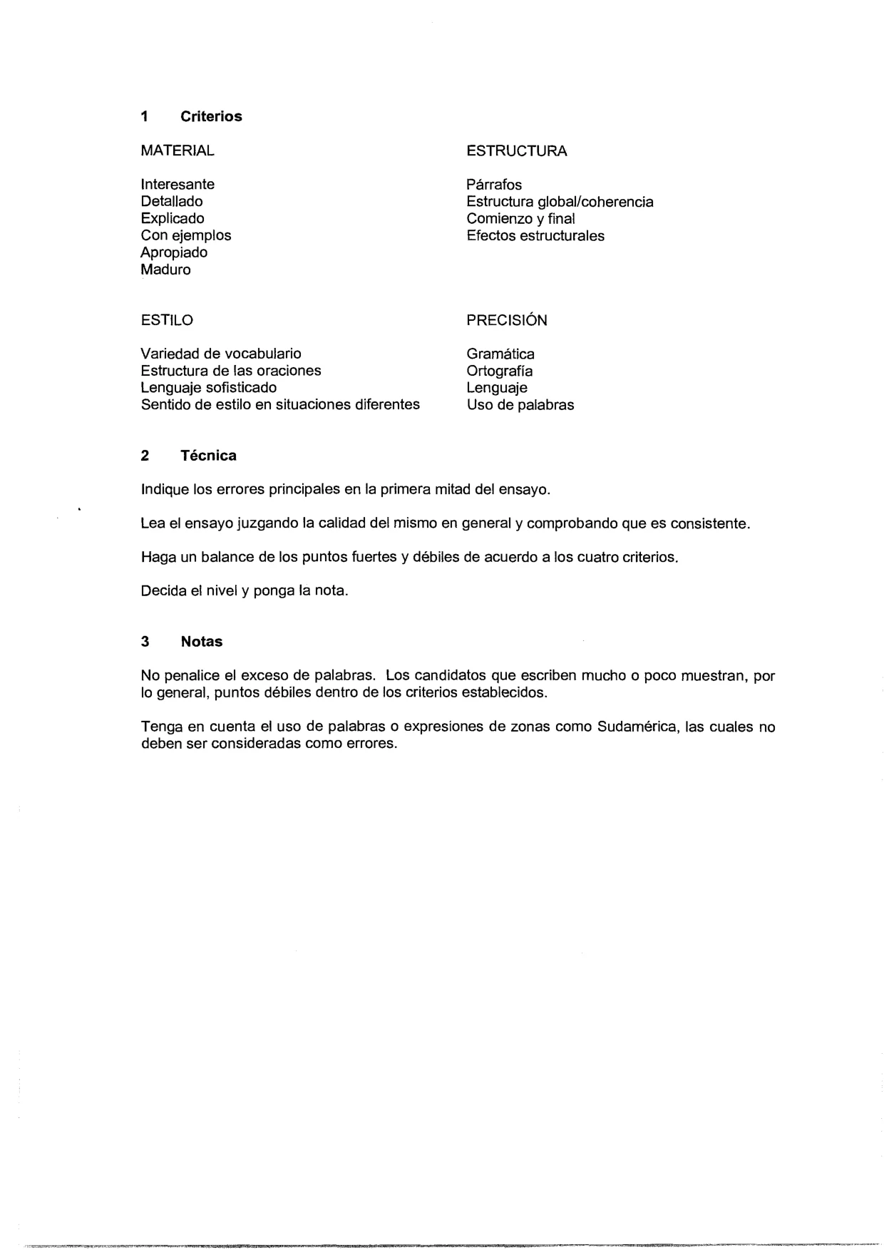 Mark scheme, page 2 of 3