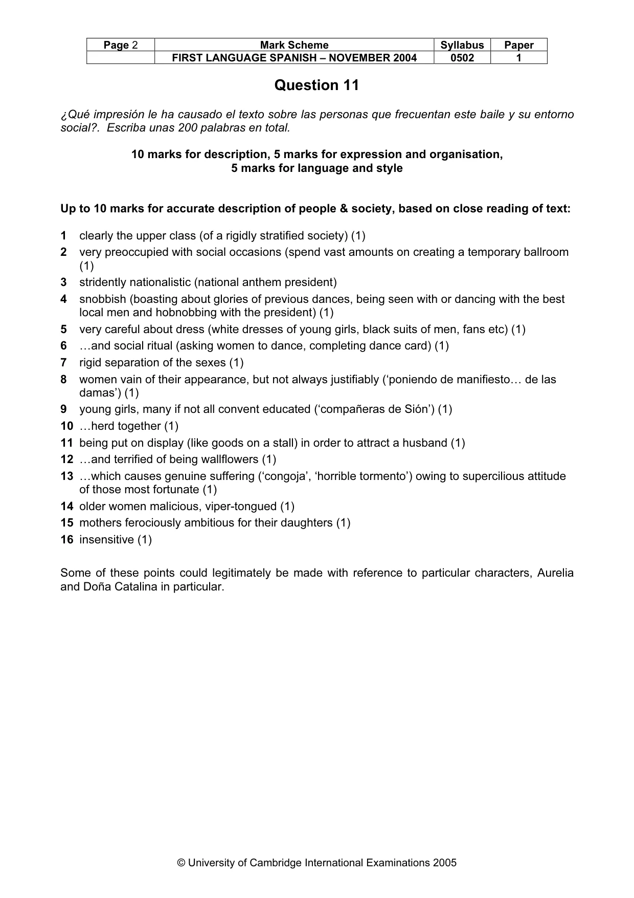 Mark scheme, page 4 of 6