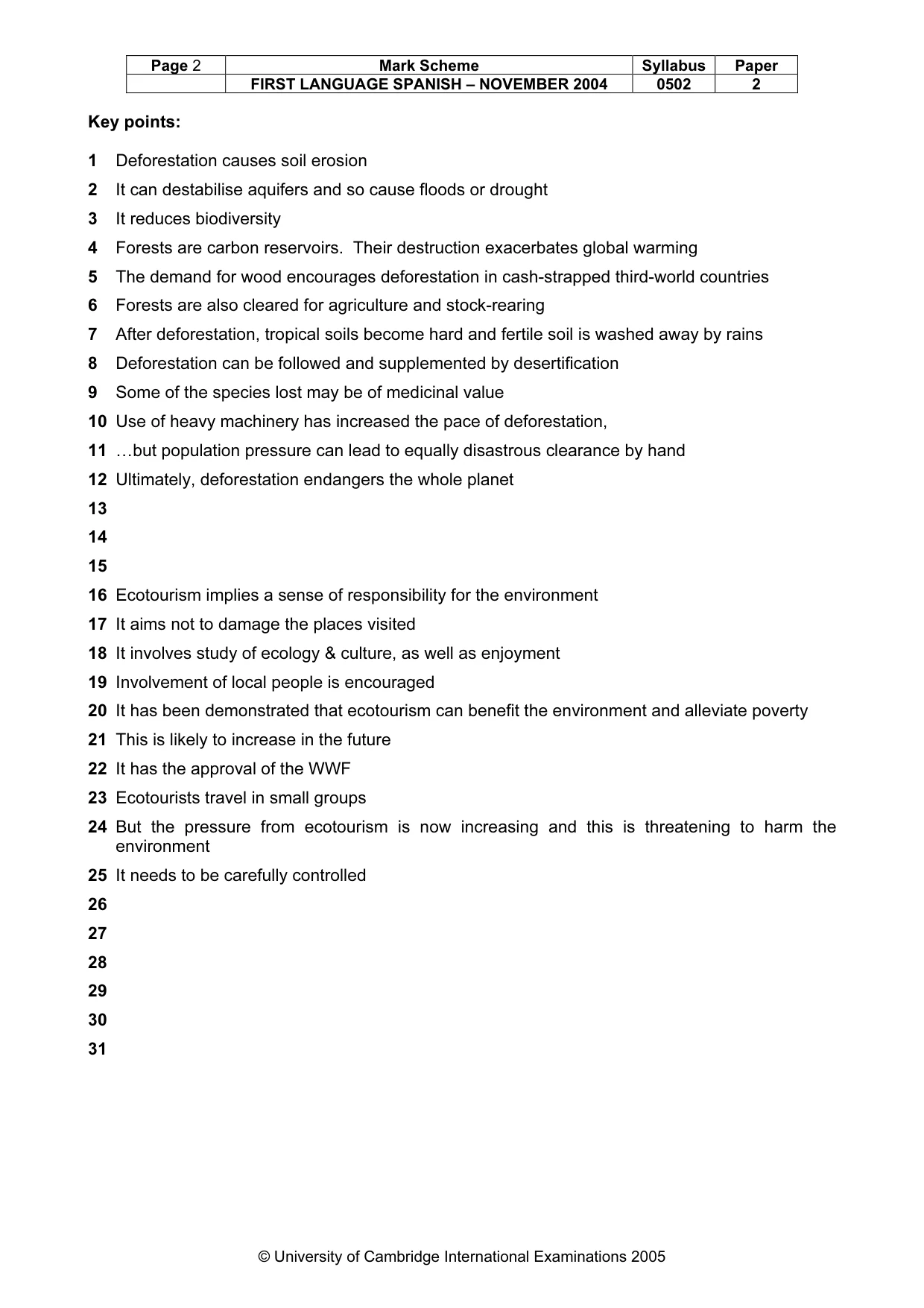 Mark scheme, page 4 of 9