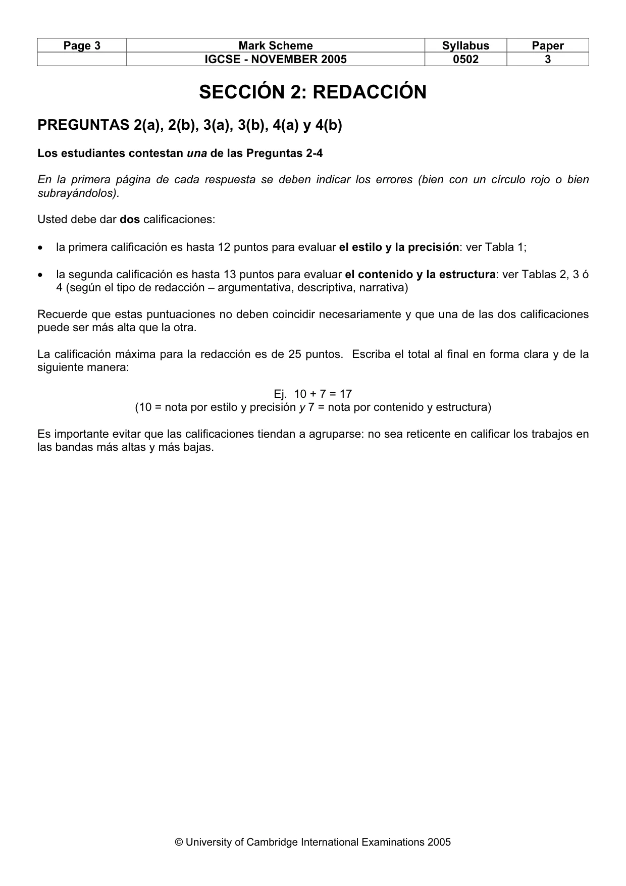 Mark scheme, page 4 of 7