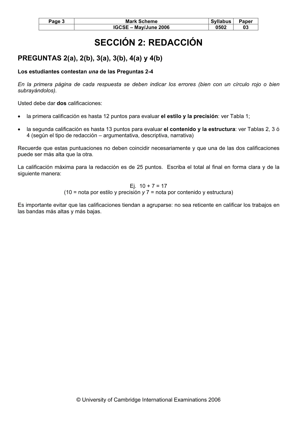 Mark scheme, page 4 of 7