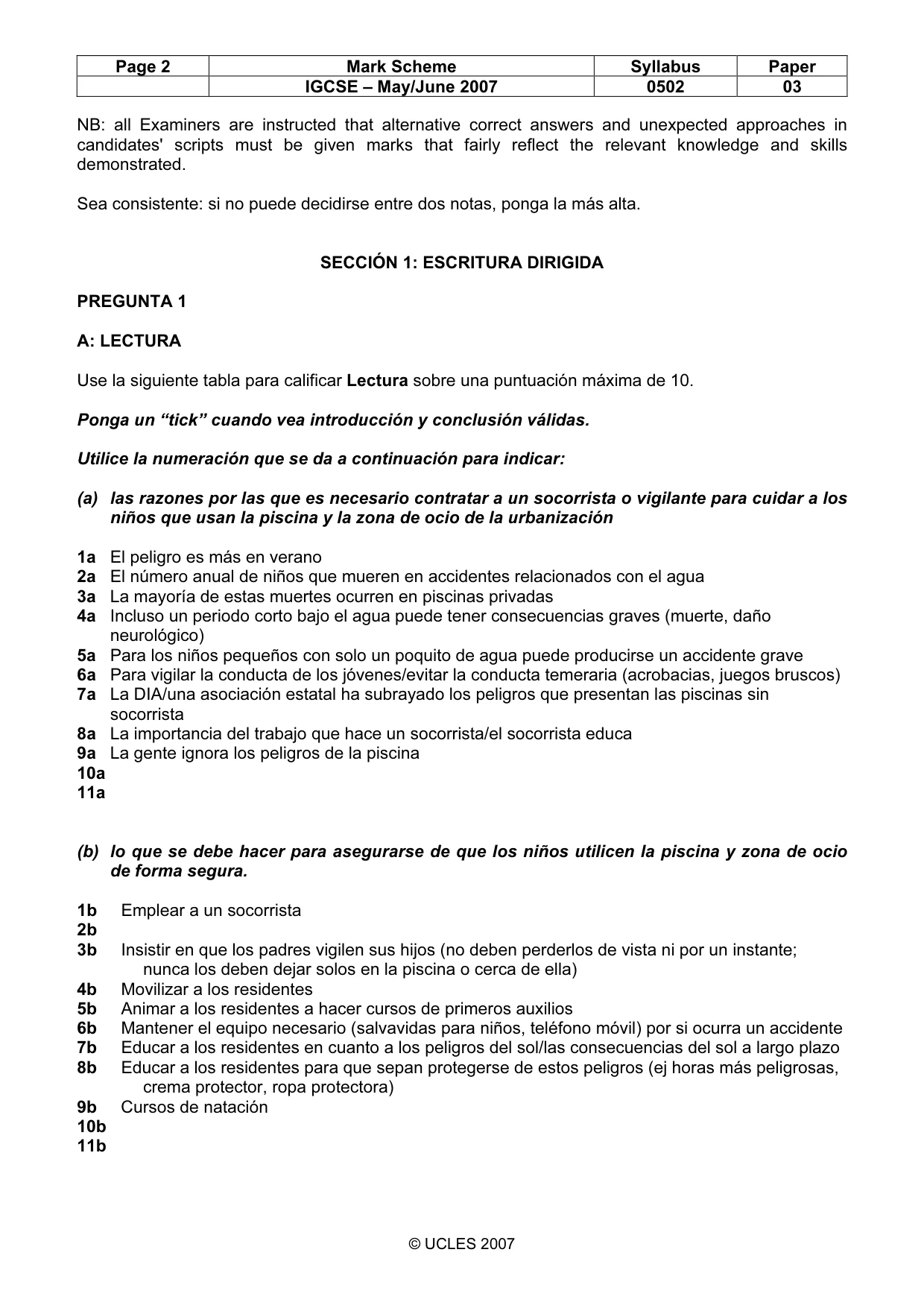 Mark scheme, page 2 of 8