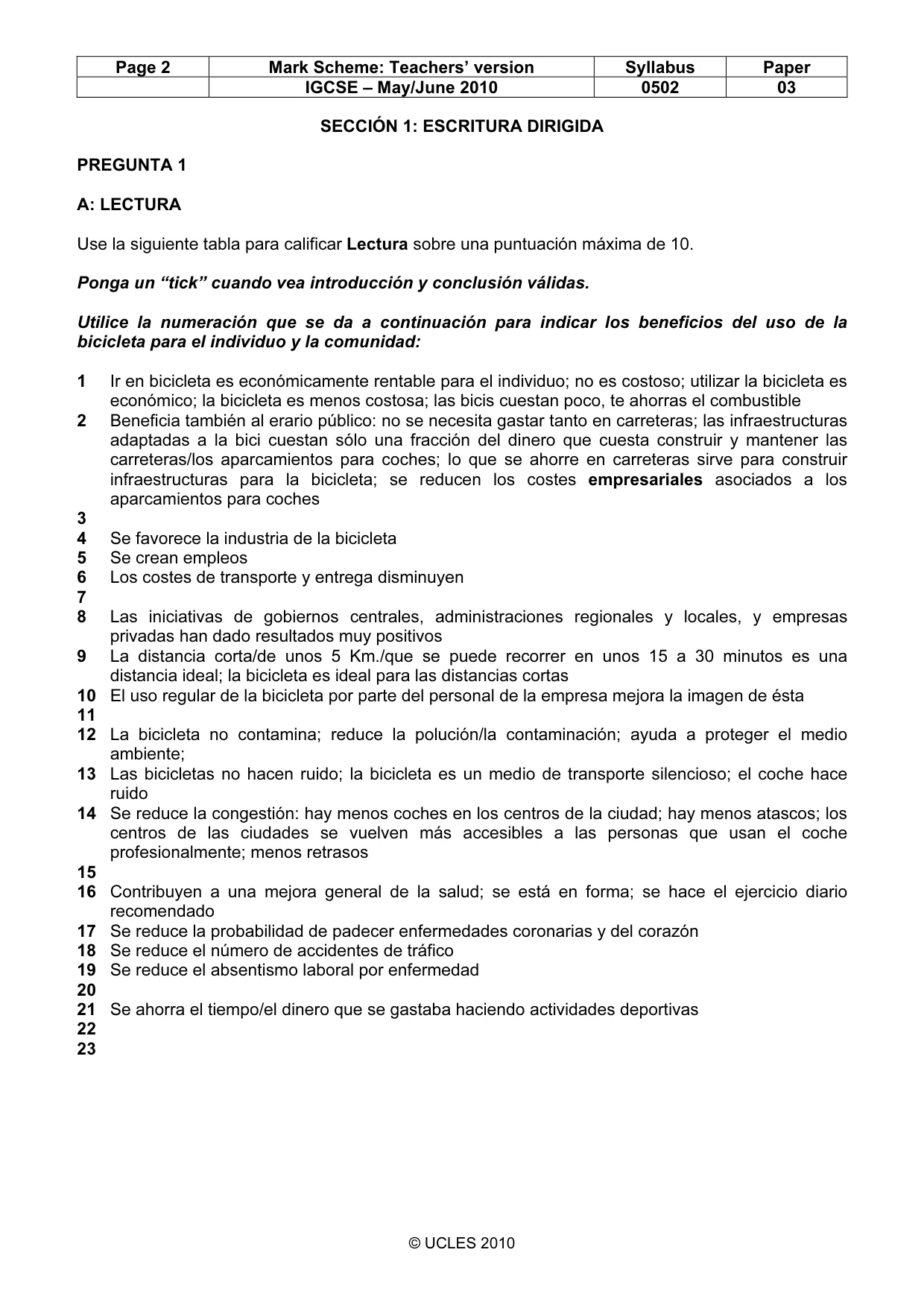 Mark scheme, page 2 of 8