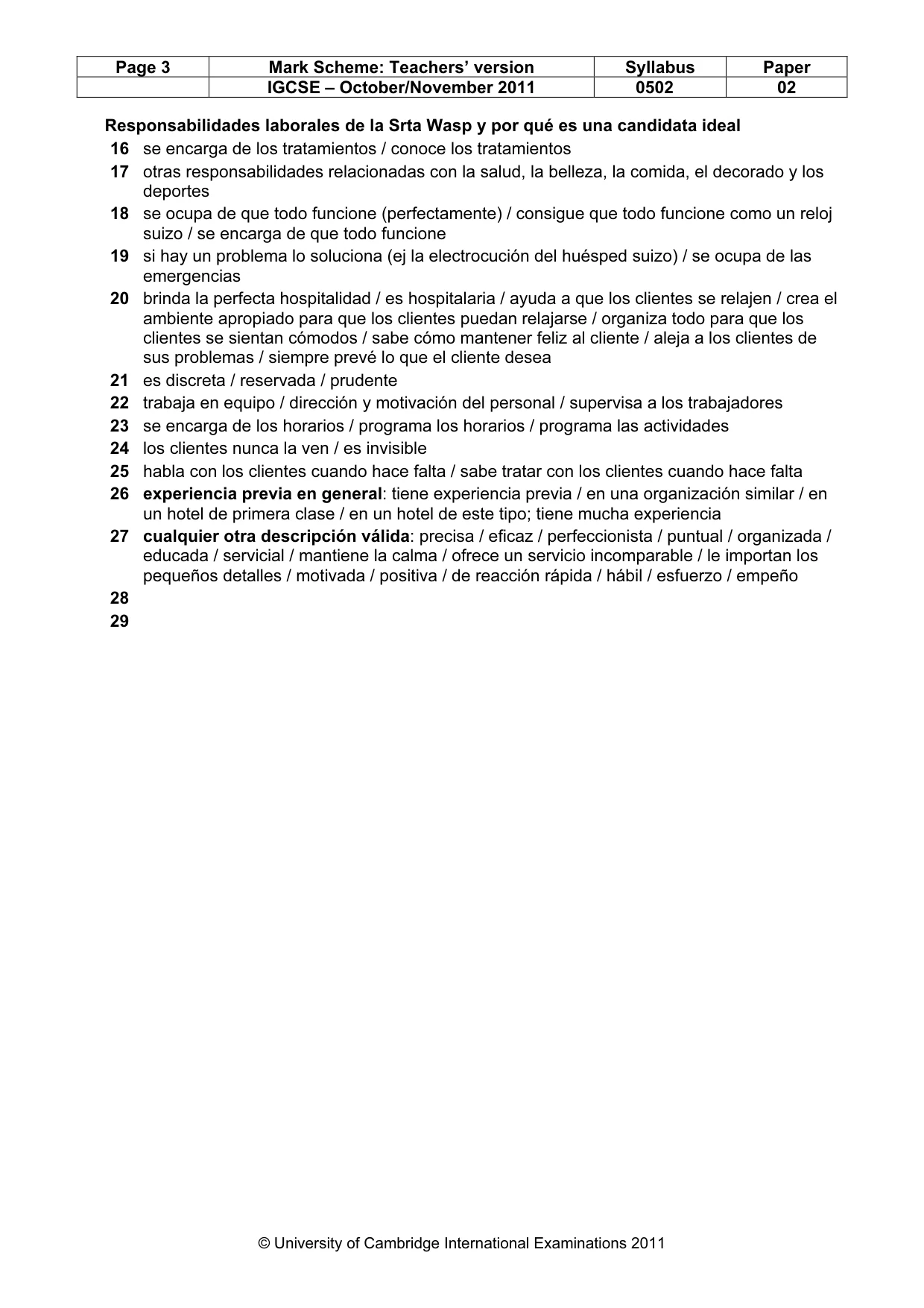 Mark scheme, page 3 of 11