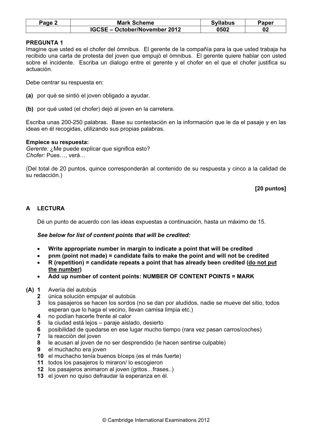 Mark scheme, page 2 of 10