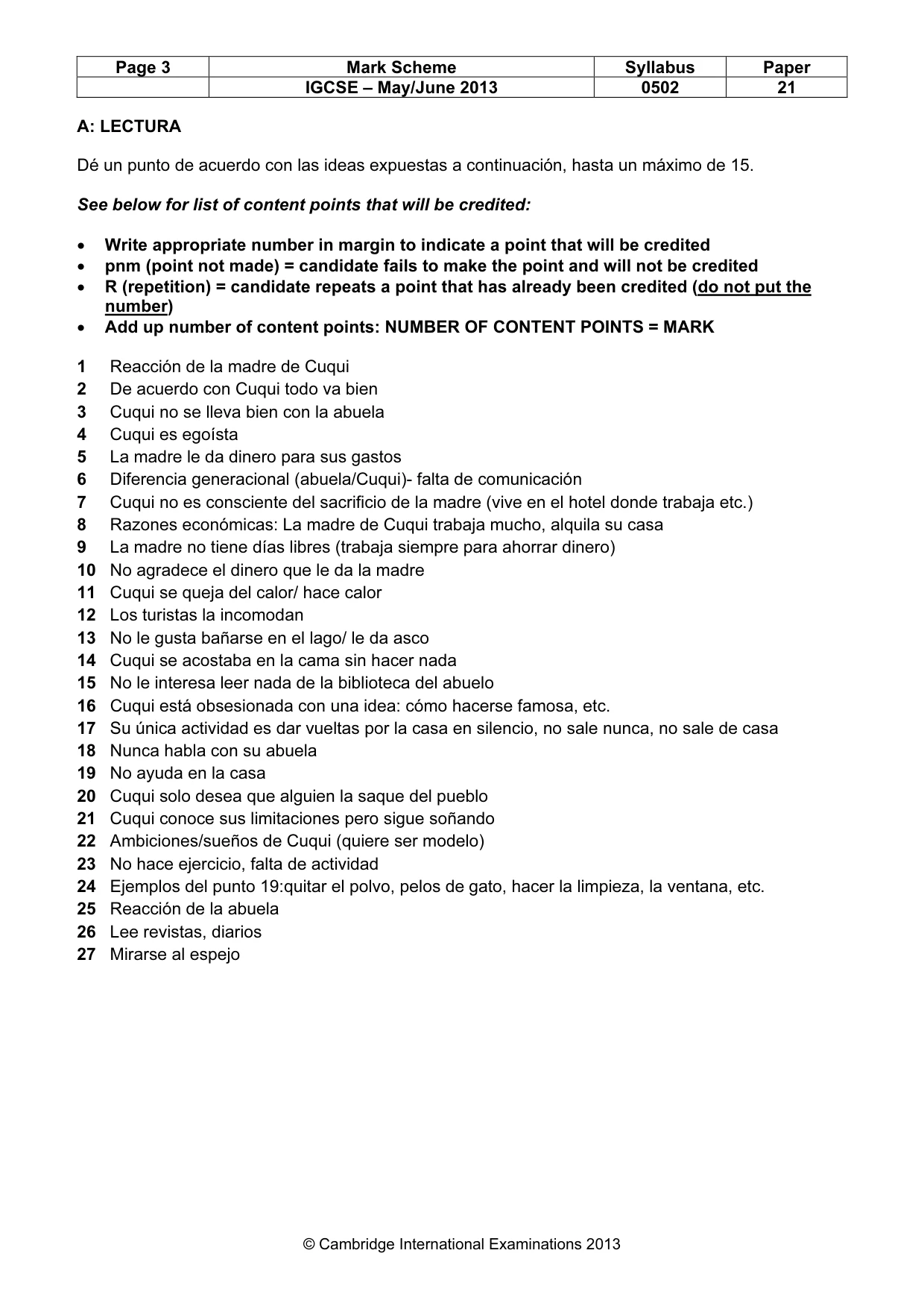 Mark scheme, page 3 of 10