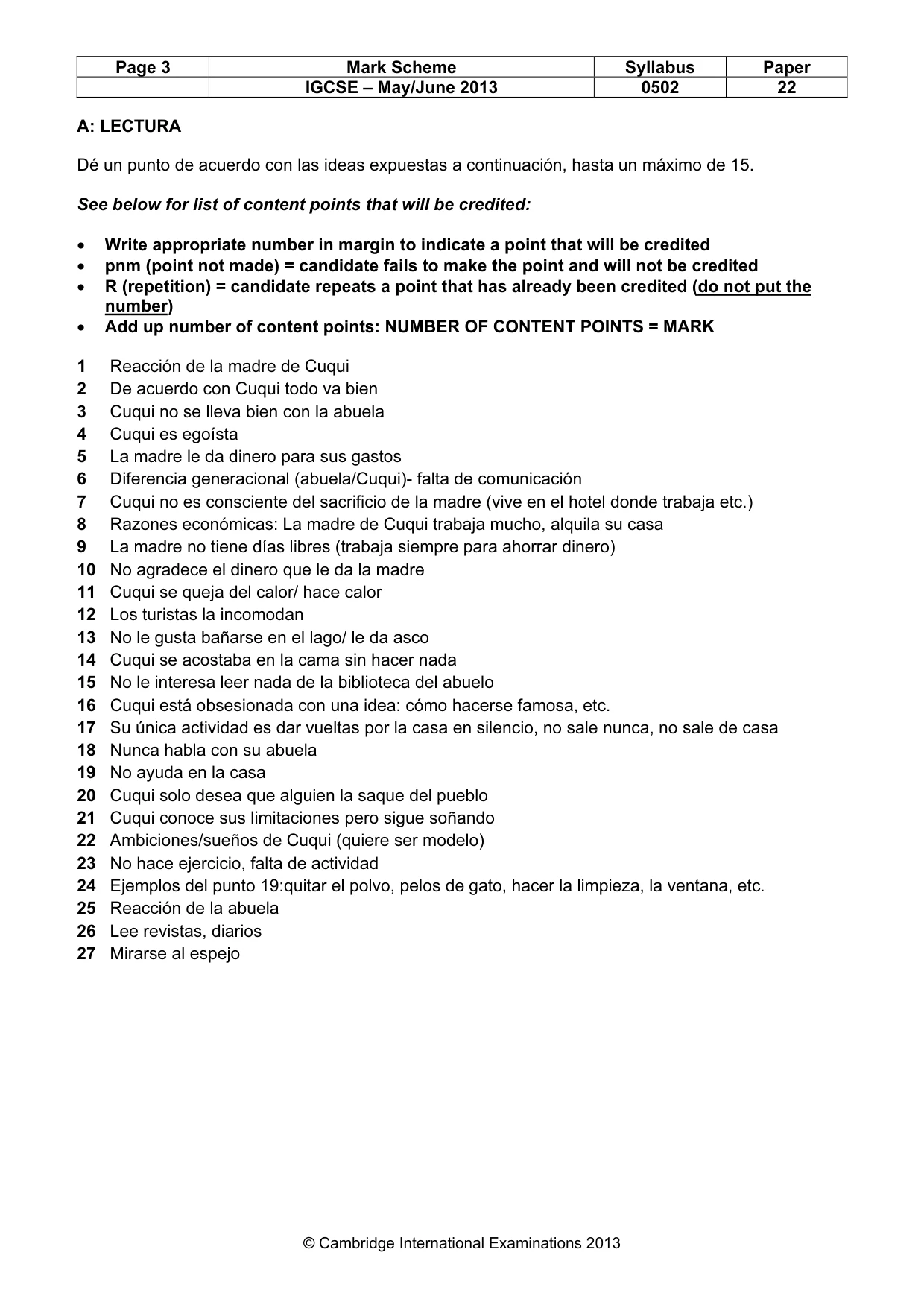 Mark scheme, page 3 of 10