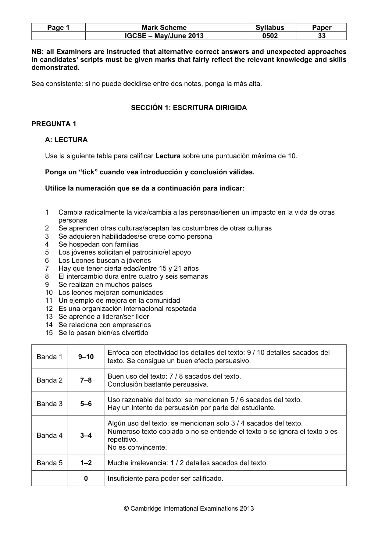 Mark scheme, page 2 of 8