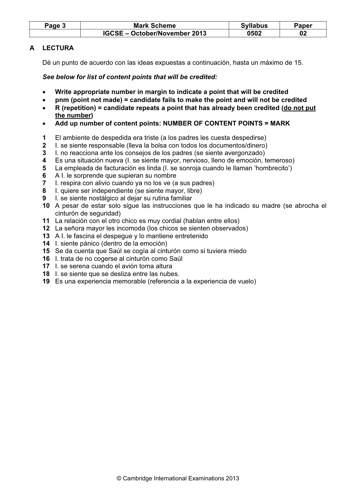 Mark scheme, page 3 of 10