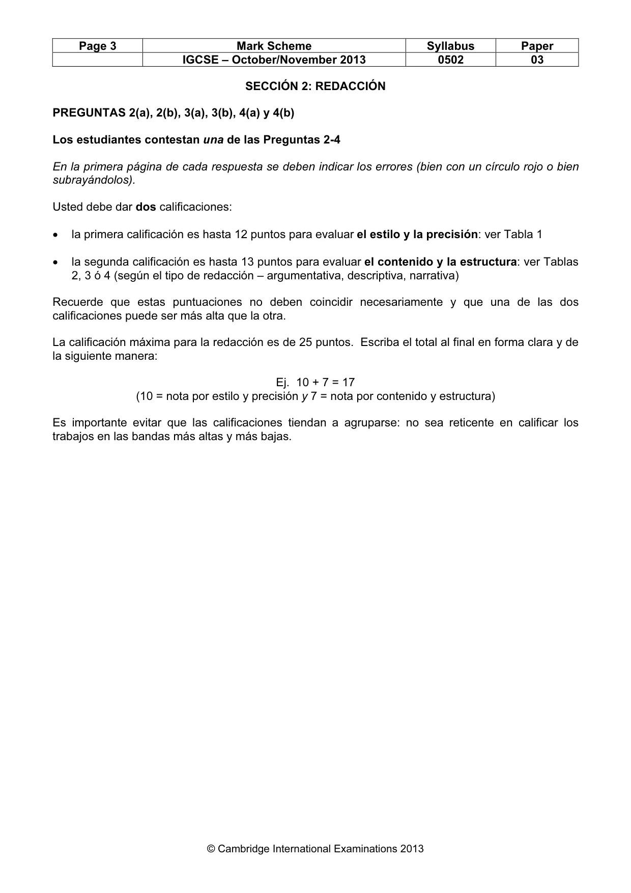 Mark scheme, page 4 of 8