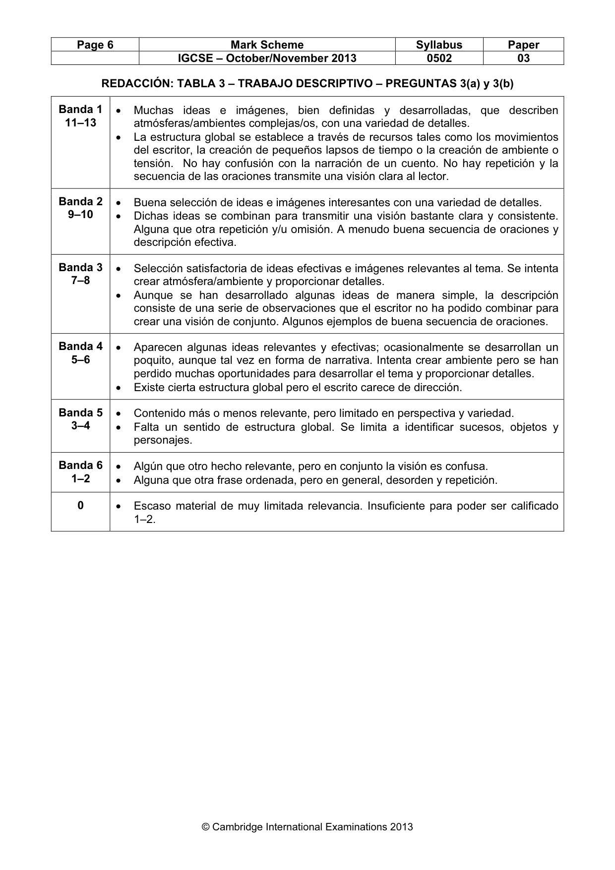 Mark scheme, page 7 of 8