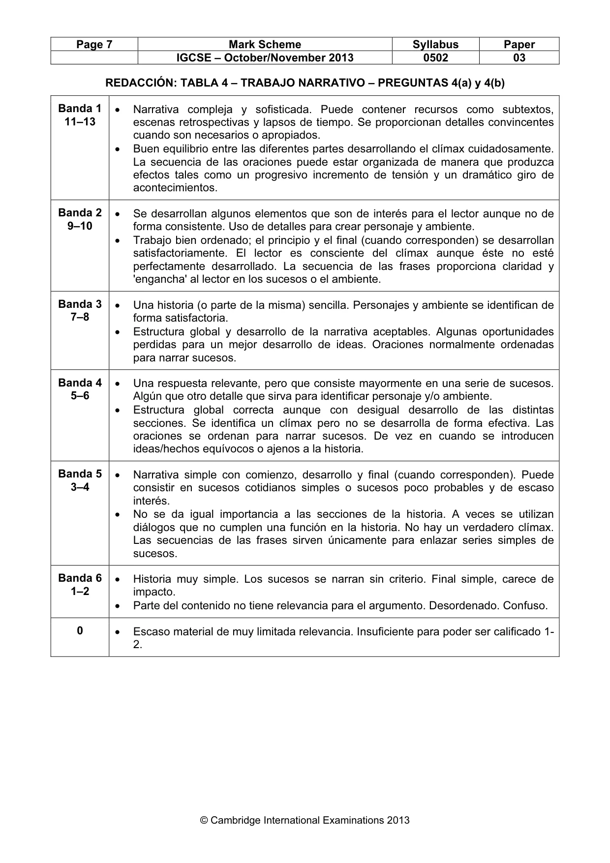 Mark scheme, page 8 of 8