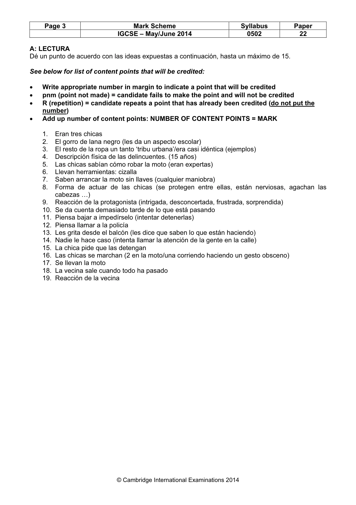 Mark scheme, page 3 of 11