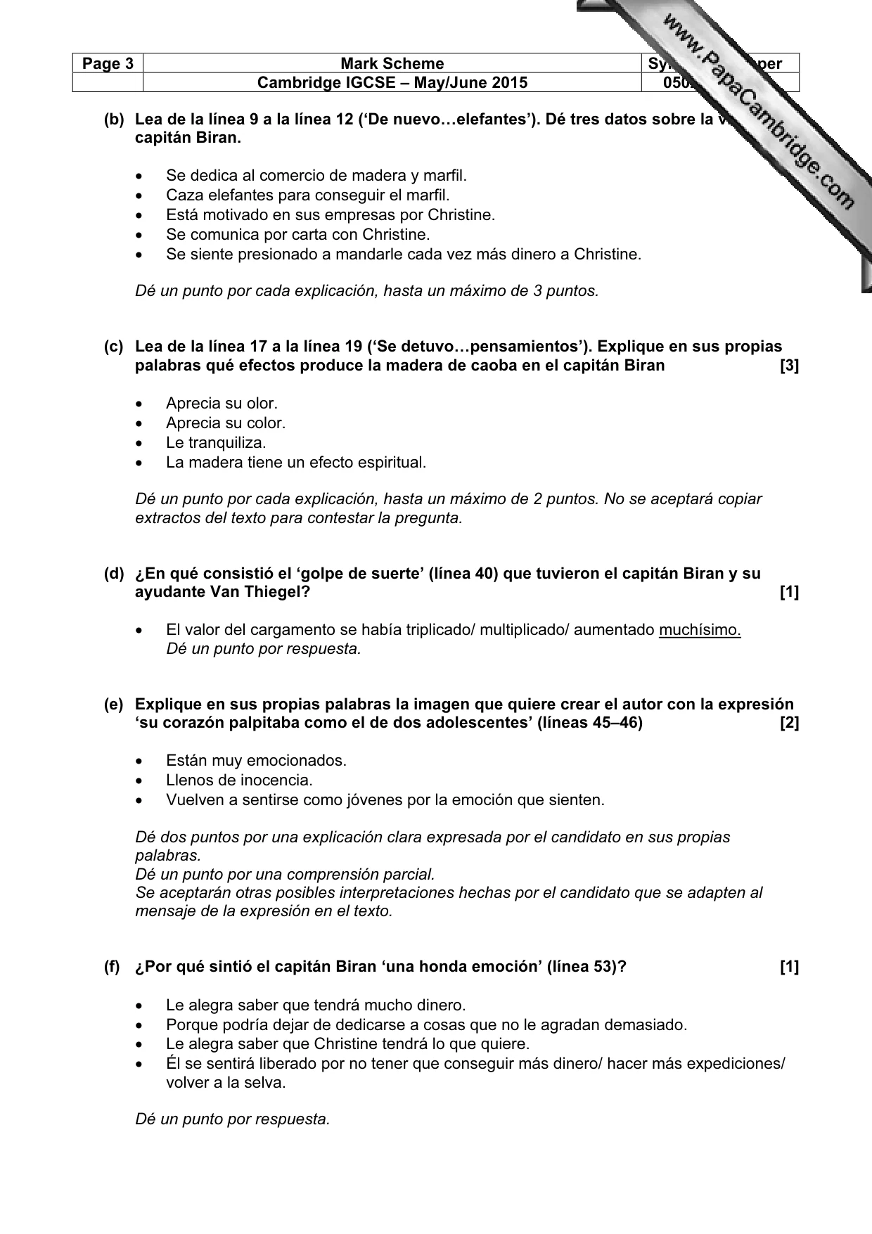 Mark scheme, page 3 of 10