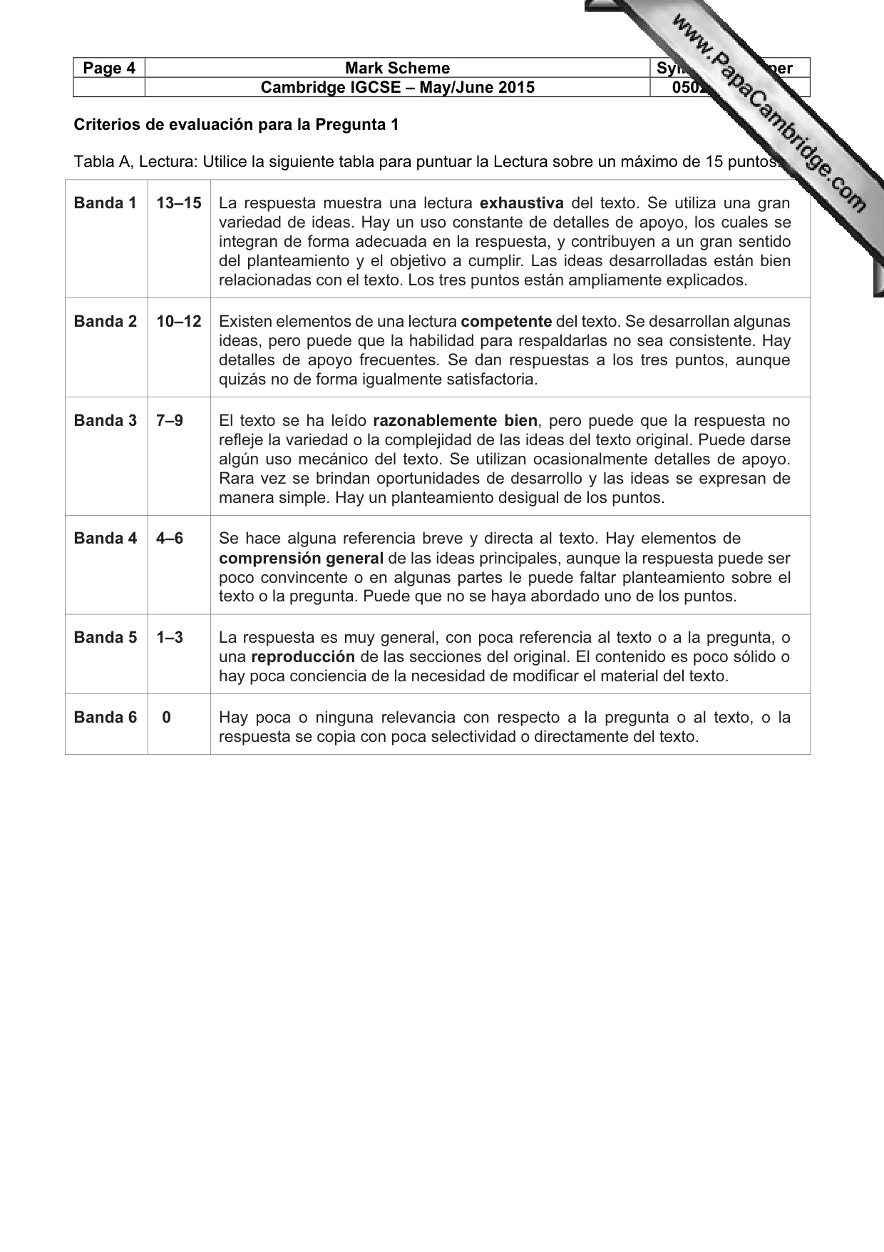 Mark scheme, page 4 of 11