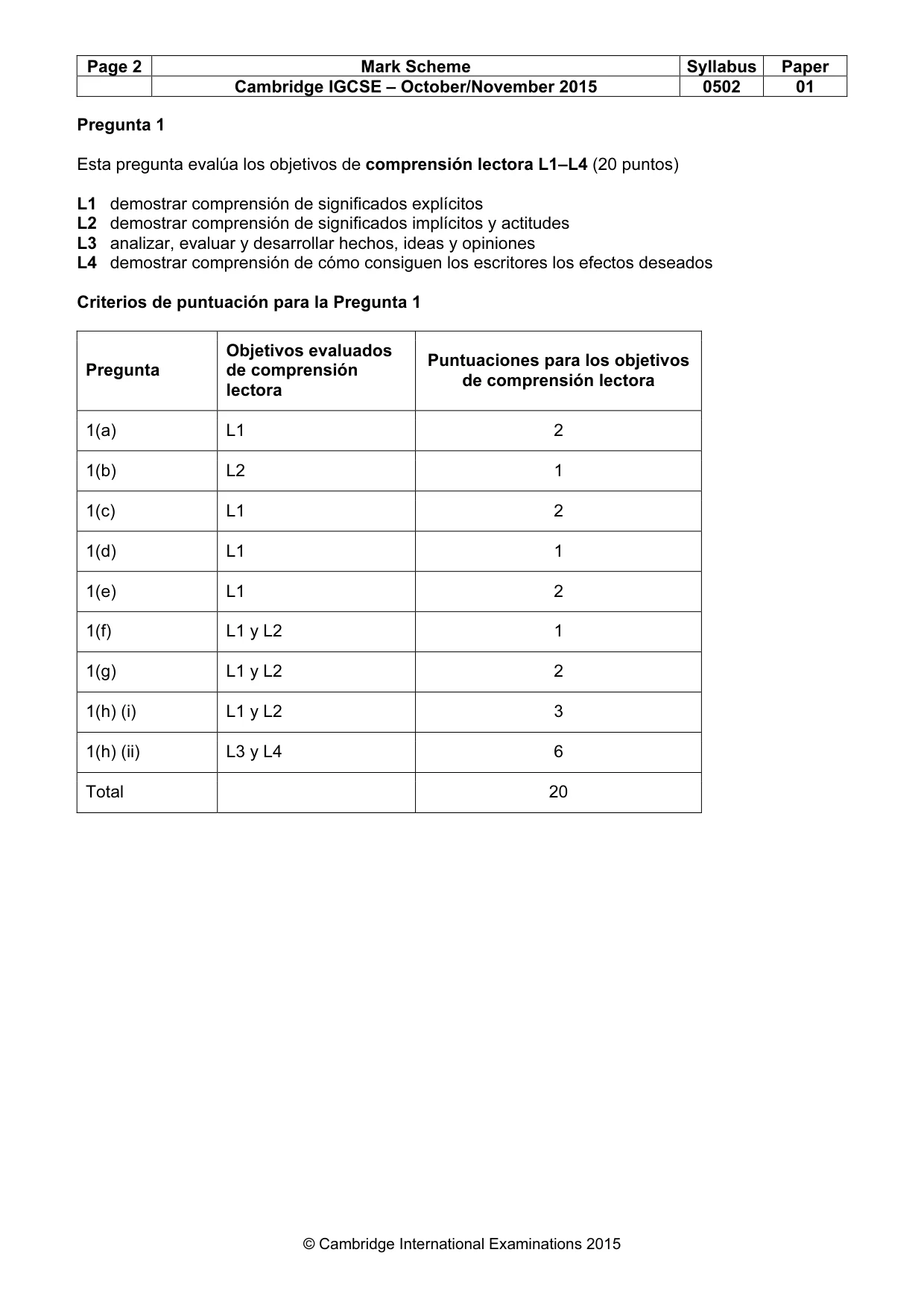 Mark scheme, page 2 of 12