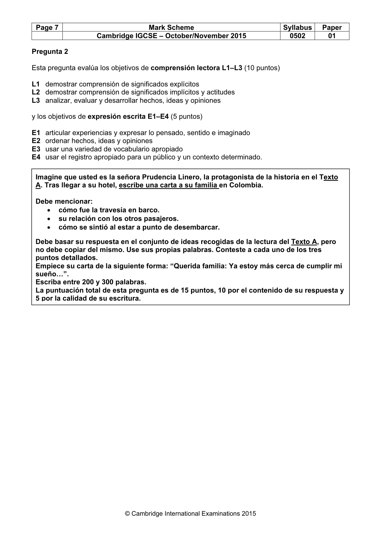 Mark scheme, page 7 of 12