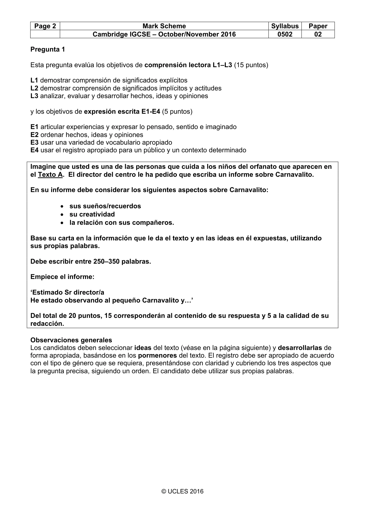 Mark scheme, page 2 of 10