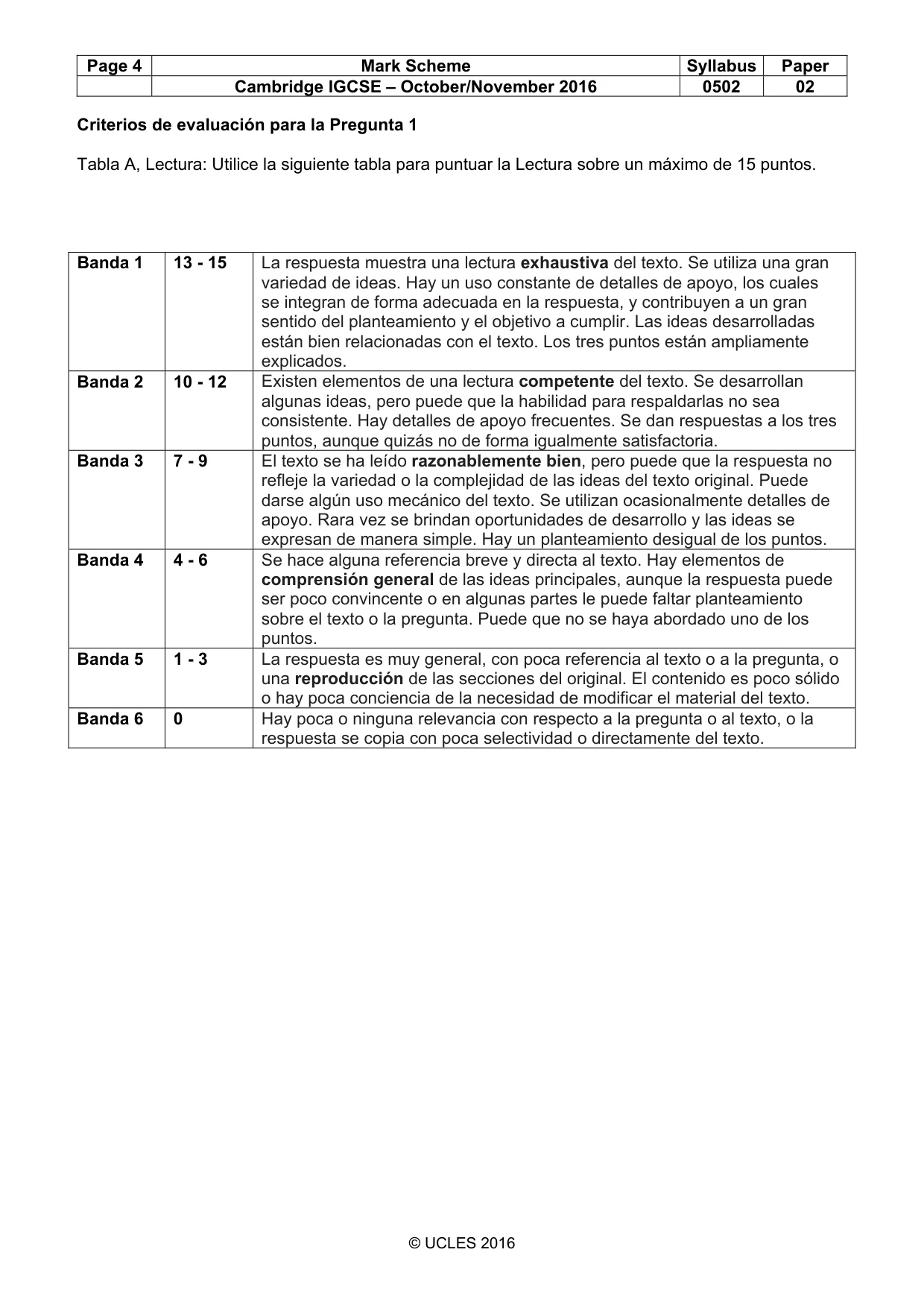 Mark scheme, page 4 of 10