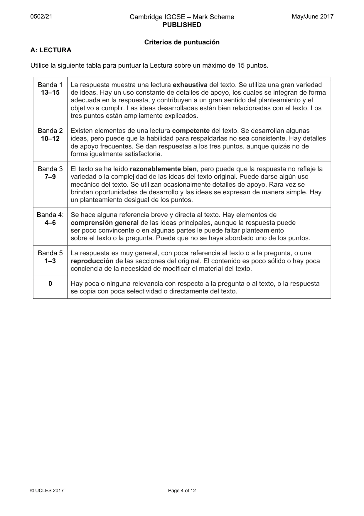 Mark scheme, page 4 of 12