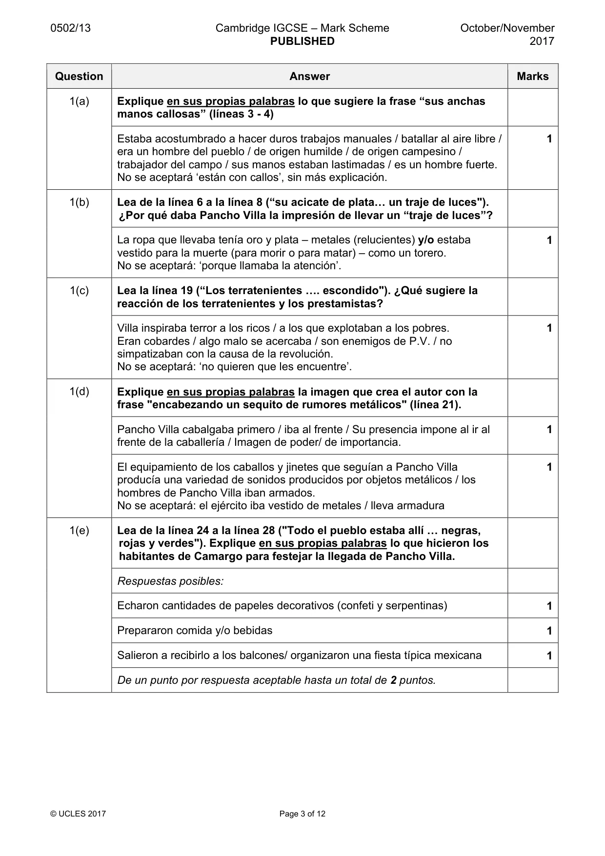 Mark scheme, page 3 of 12