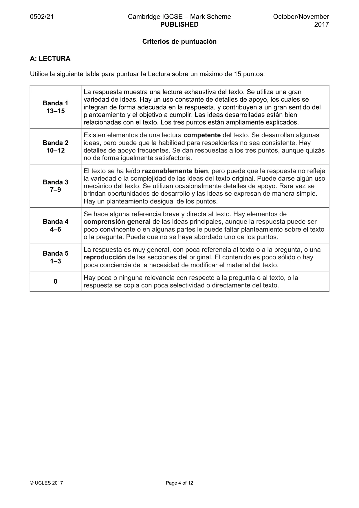 Mark scheme, page 4 of 12