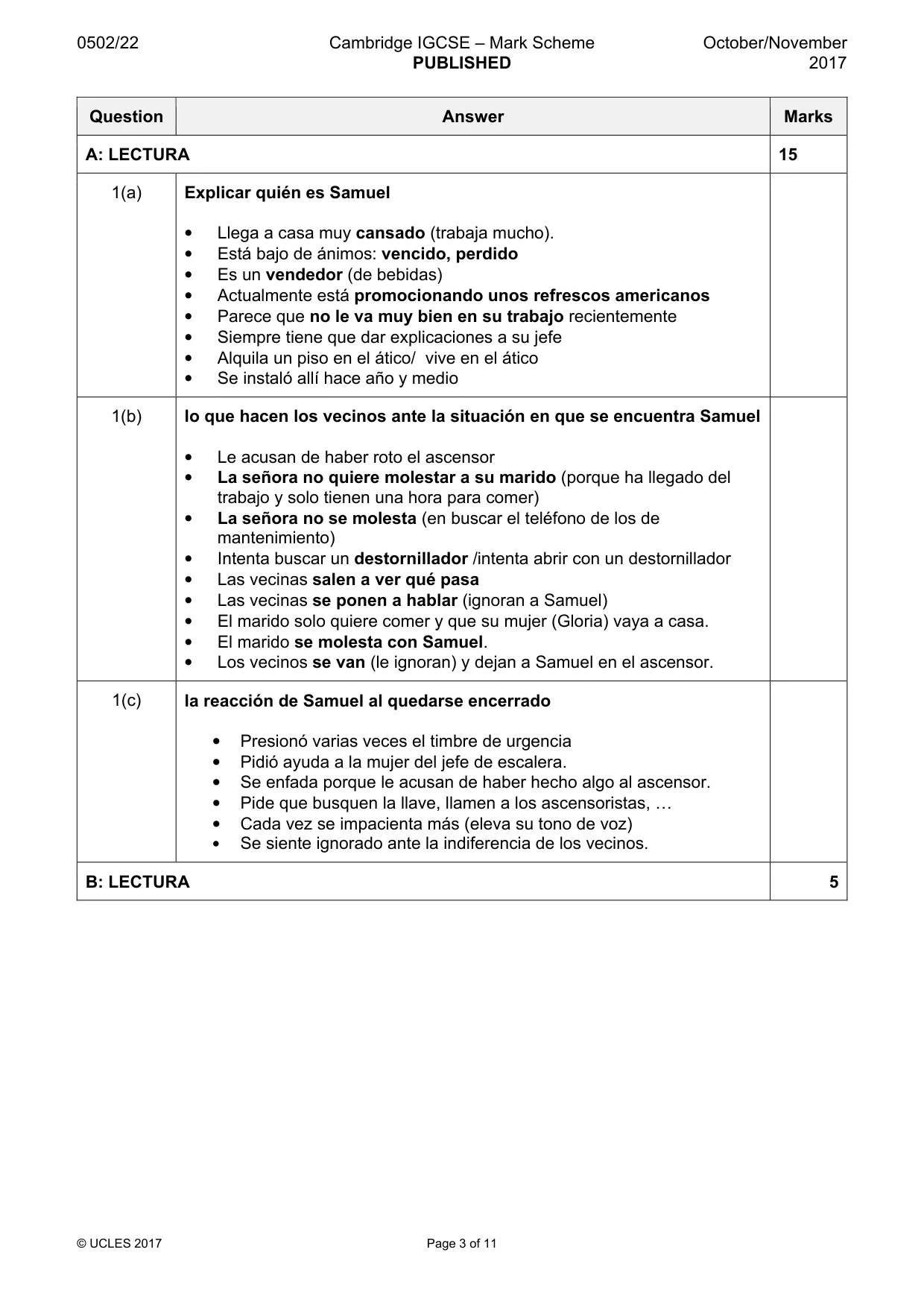 Mark scheme, page 3 of 11