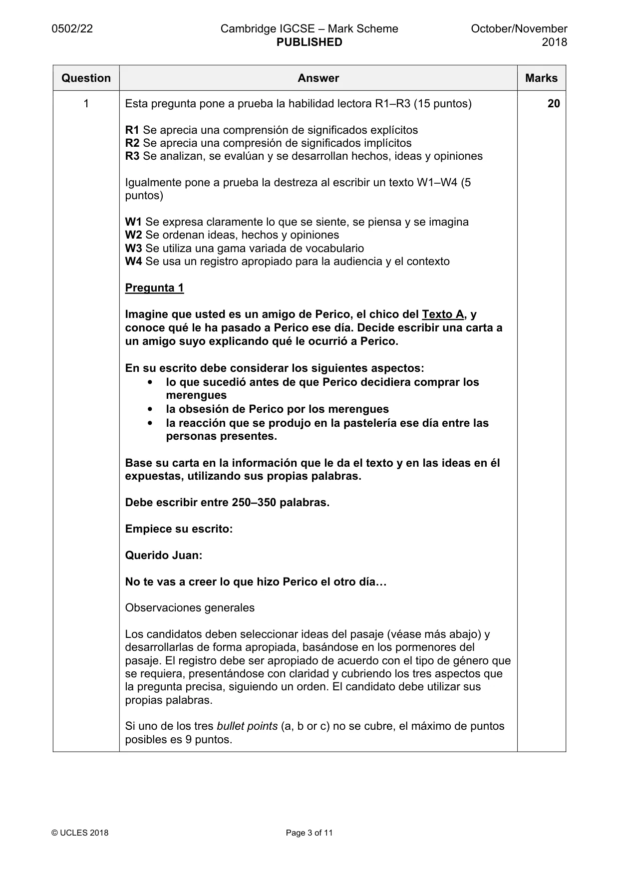 Mark scheme, page 3 of 11