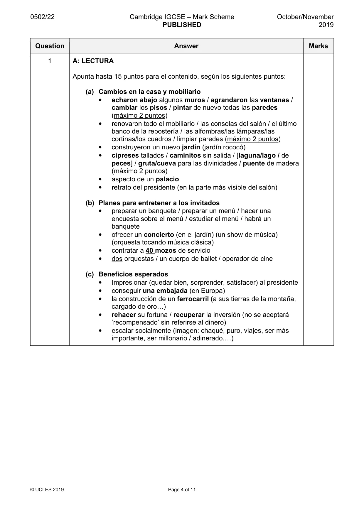 Mark scheme, page 4 of 11