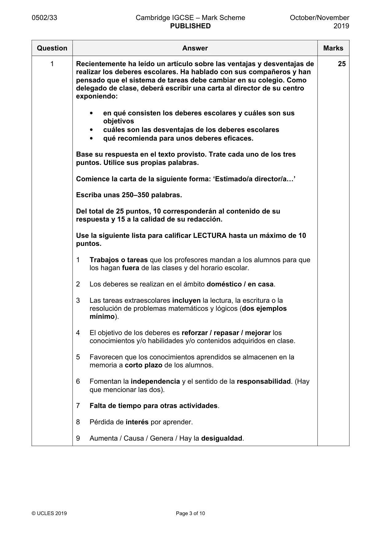 Mark scheme, page 3 of 10
