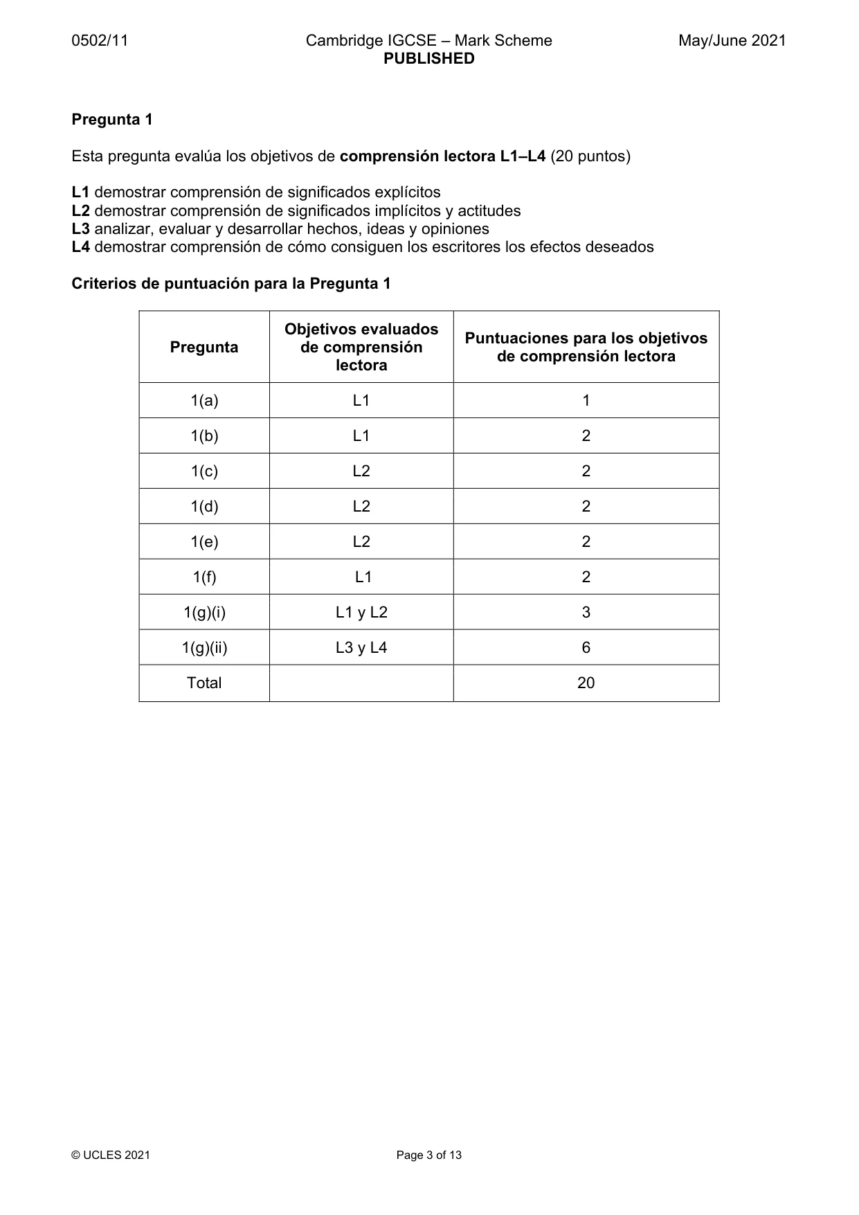 Mark scheme, page 3 of 13