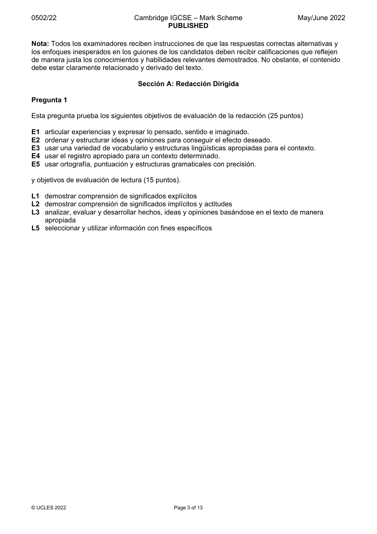 Mark scheme, page 3 of 13