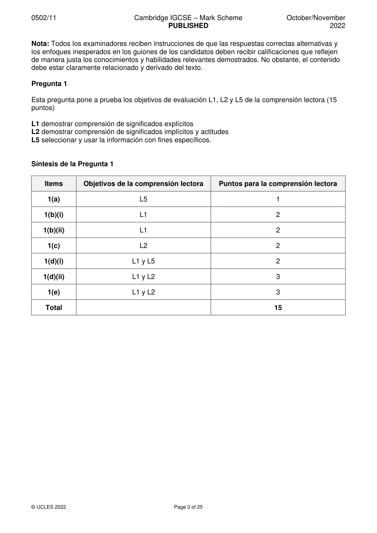 Mark scheme, page 3 of 25