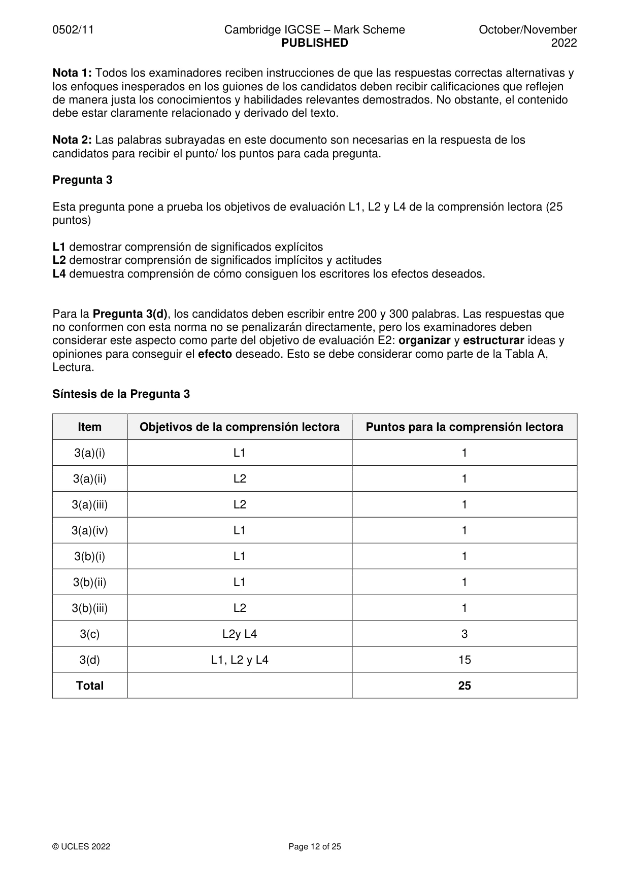 Mark scheme, page 12 of 25