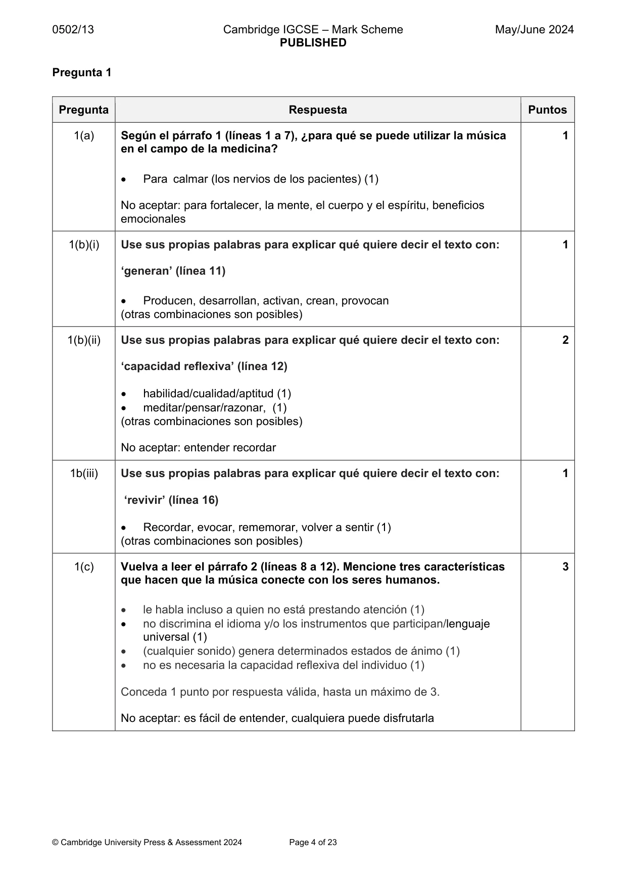 Mark scheme, page 4 of 23