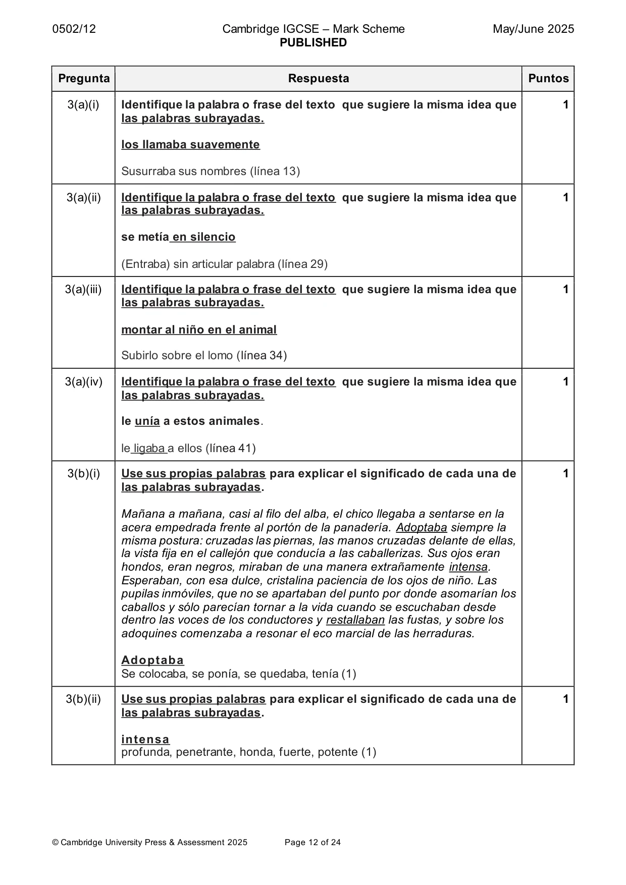 Mark scheme, page 12 of 24